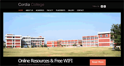 Desktop Screenshot of cordiacollege.com