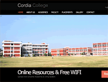 Tablet Screenshot of cordiacollege.com